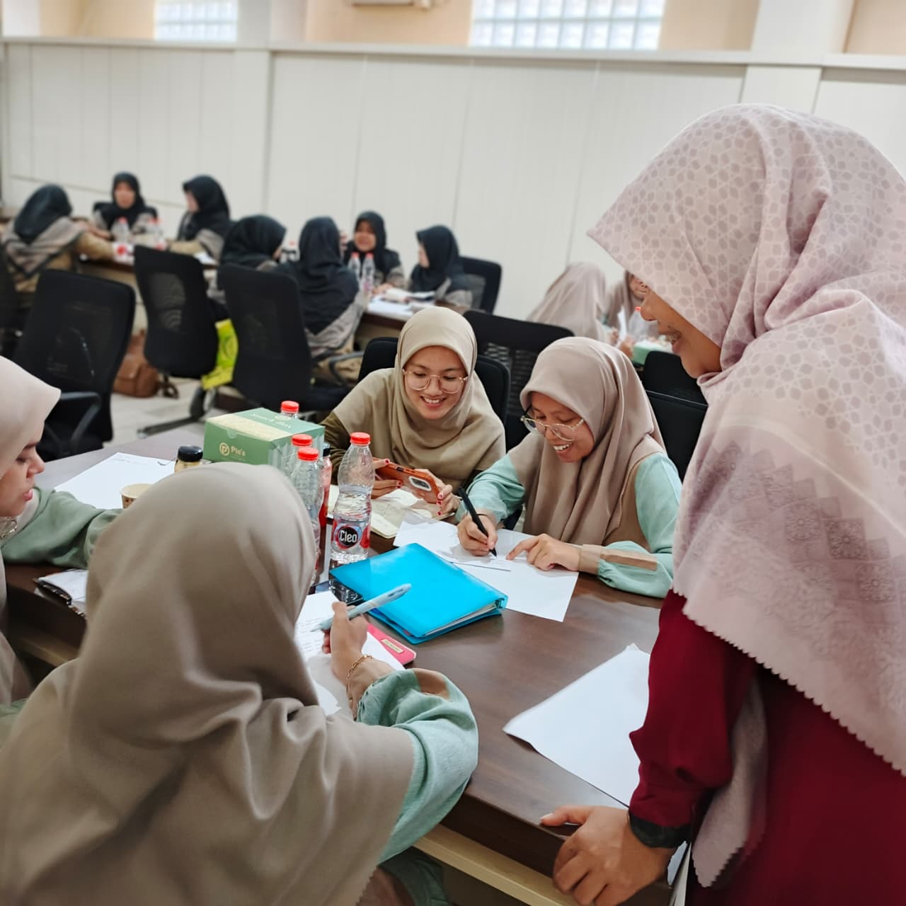 PLC trainer and Al Muttaqin teachers during the CLIL training session in Tasikmalaya, February 2026.