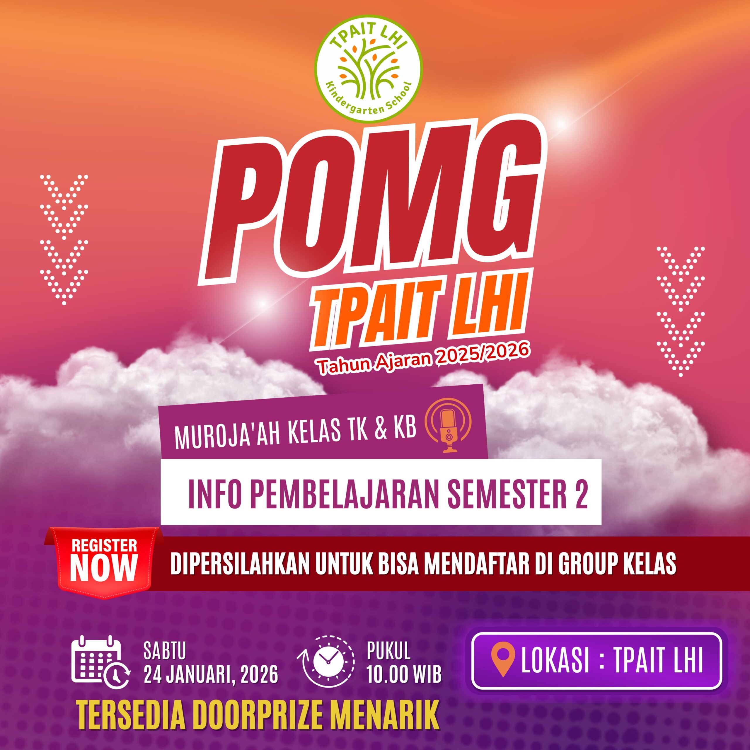 Flyer POMG TPAIT LHI Semester 2 Tahun Ajaran 2025/2026